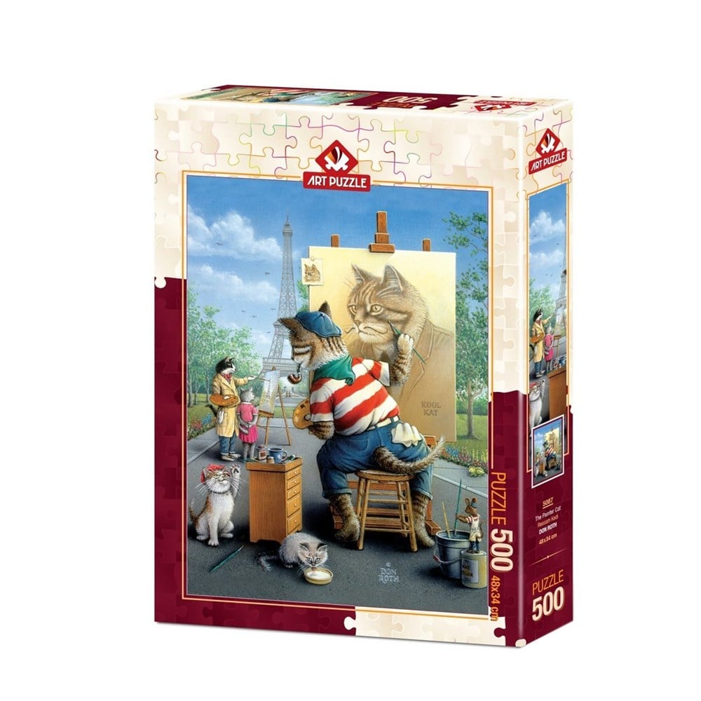 Ressam Kedi Puzzle 500 Parça