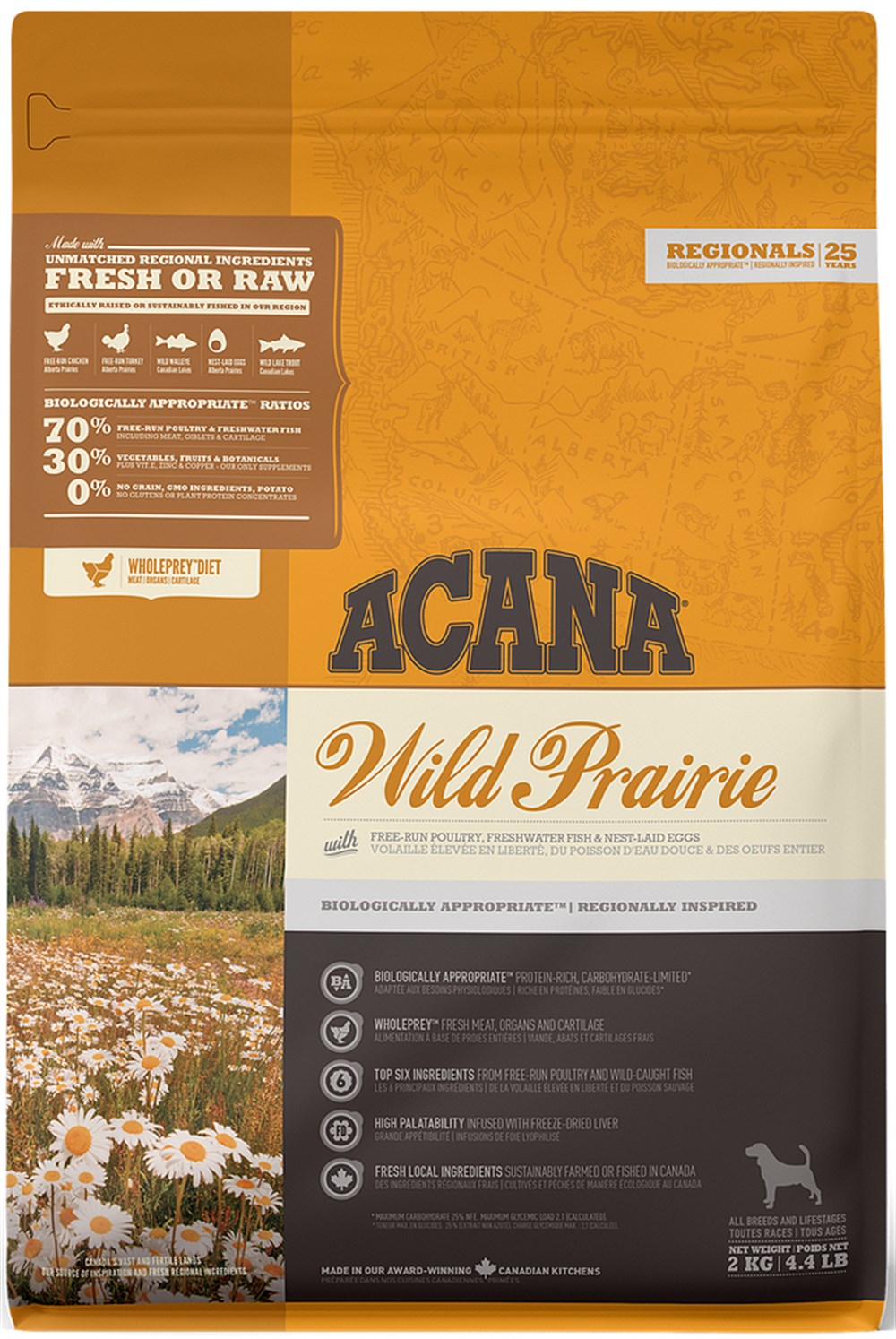Acana Wild Prairie 2 kg Tavuklu ve Göl Balıklı Tahılsız Köpek Maması