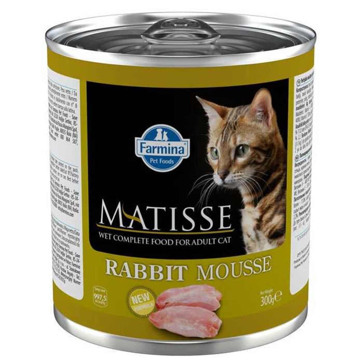 Matisse Kıyılmış Tavşanlı Yetişkin Kedi Konservesi 300 Gr