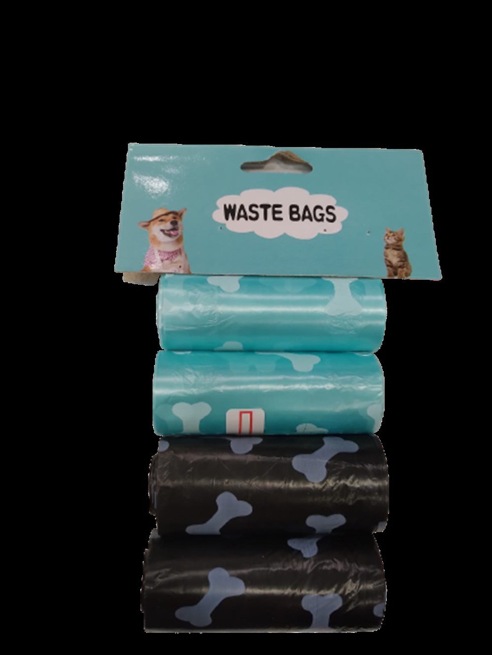 4 Rulo Kemik Desenli Köpek Kaka Toplama Poşeti