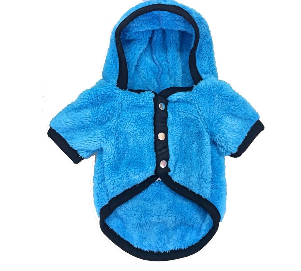 Alphadog Masmavi Ponçik Peluş Sweatshirt