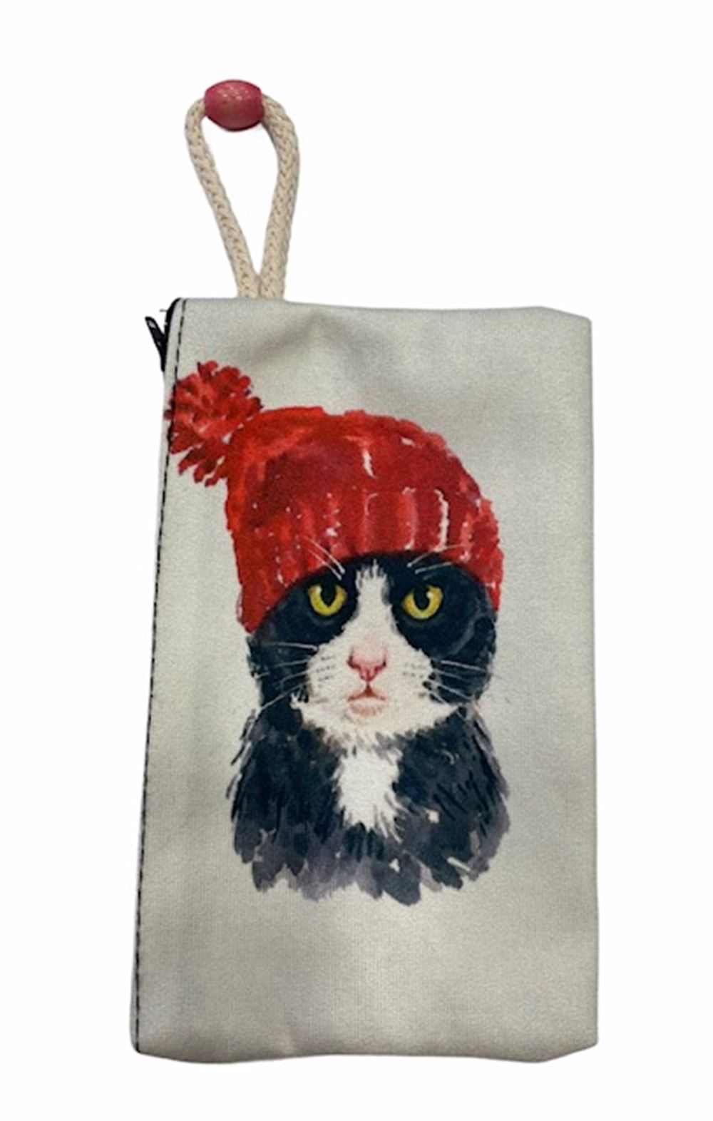 Kırmızı Başlıklı Kedi Cüzdan/Çanta 19 x 12 cm