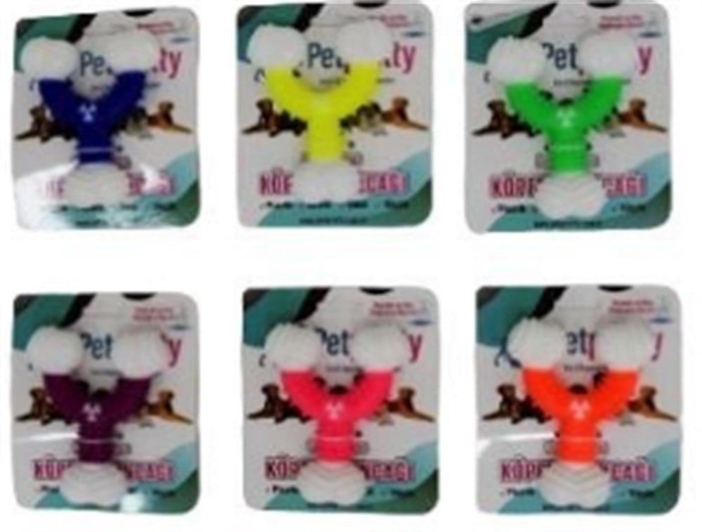 Termo-Plastik Sert, Dental Çatal Köpek Oyuncağı 13 cm