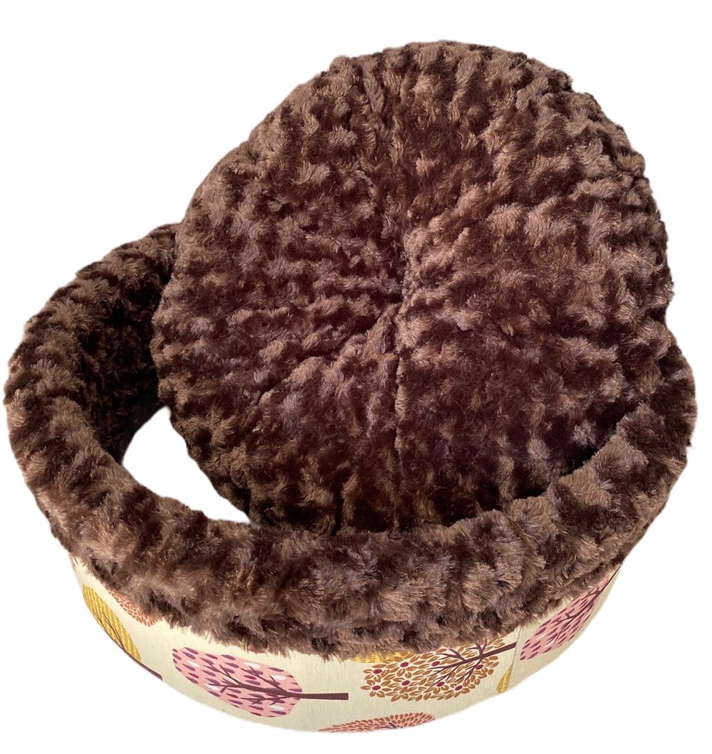 Pet Pretty Yapraklı Kedi ve Köpek Yatağı 55 cm