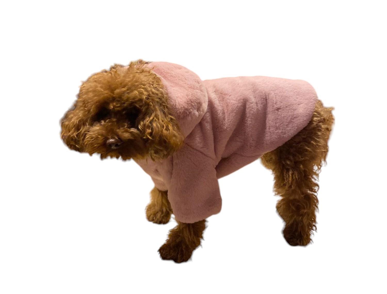 Gedyco Toscano Pudra Küçük Irk Köpek Peluş Kaban (2,5 kg-8 kg arasına uygun)