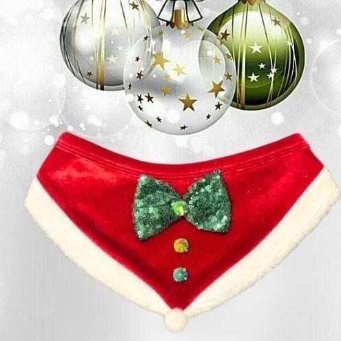 Diamond Noel Green Kadife Yılbaşı Bandanası