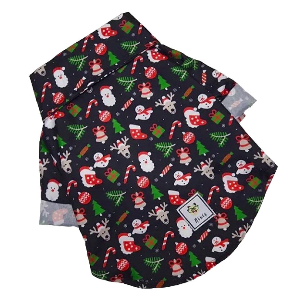 Miniş Xmas Küçük Irk Köpek Yılbaşı Gömleği
