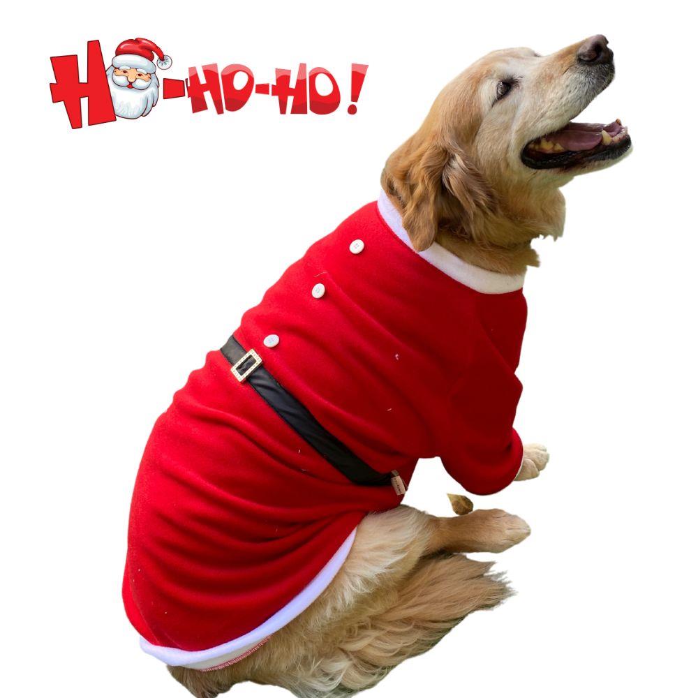 Gedyco Polar Büyük-Dev Irk Köpek Noel Baba Ceketi (21 kg-50 kg arasına uygun bedenlerde)