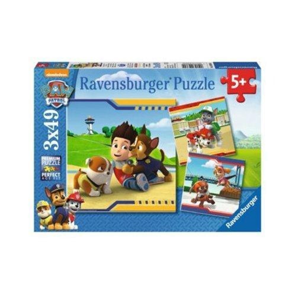 Paw Patrol Kahramanlar Puzzle 3 x 49 Parça (Ravensburger)