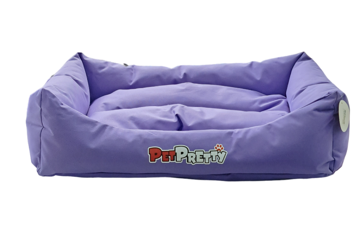 İç ve Dış Mekan Kedi ve Köpek Yatağı 50 x 65 x 18 cm Mor