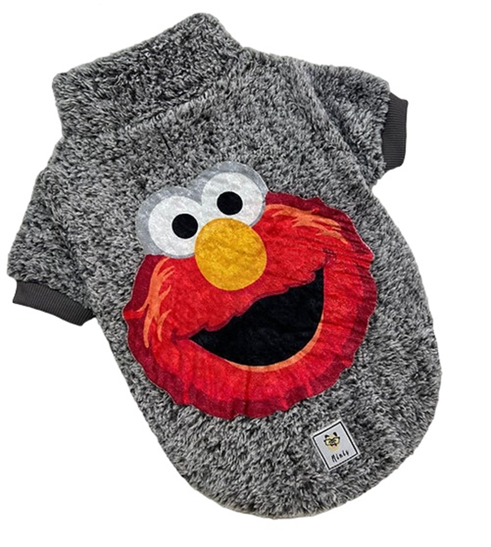 Muppets Gri Peluş Küçük Köpek Sweatshirtü (9 kg-13 kg arasına uygun bedende)