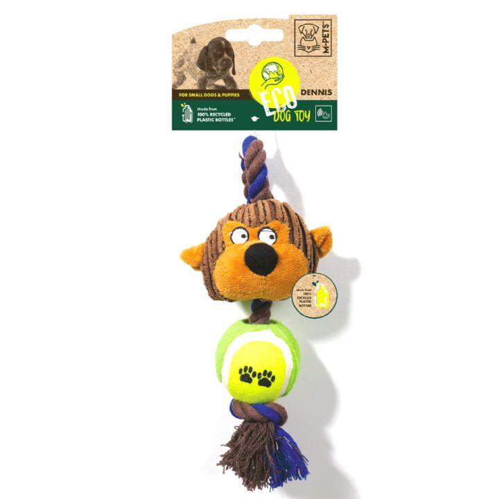 M-Pets Dennis Sesli, Tenis Toplu Kumaş Köpek Oyuncağı 32 cm