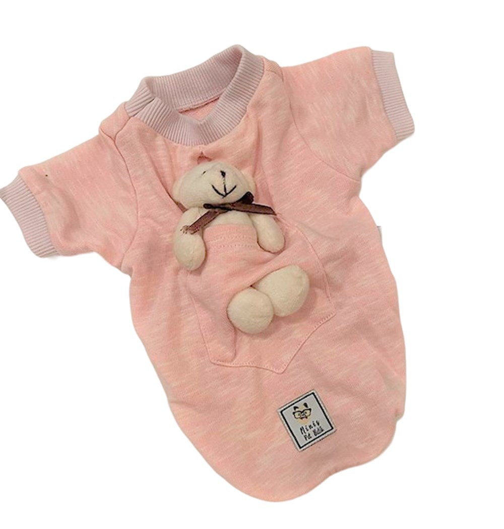 Oyuncak Ayıcıklı Küçük Köpek Sweatshirtü (1 kg-11 kg arasına uygun bedenlerde)