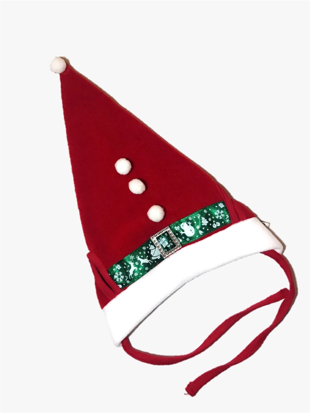 Geyikli Polar Şık Köpek Yılbaşı Kukuletası