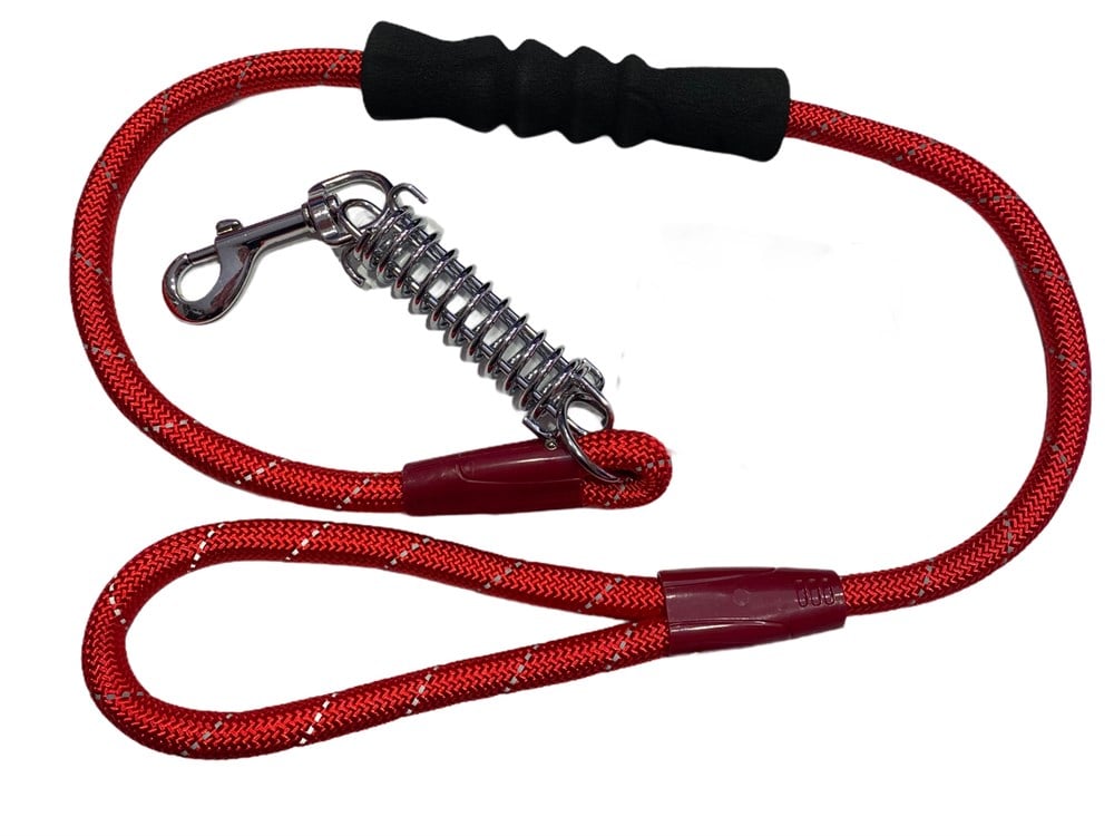 Nunbell Flame Yaylı ve Reflektörlü Şok Gezdirme Kayışı 1,2 cm x 120 cm