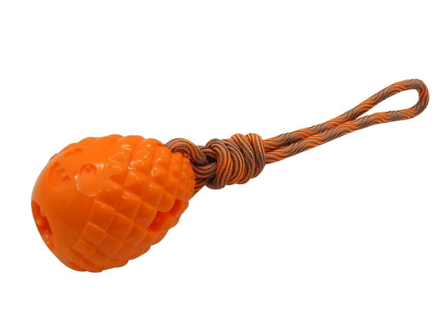 Gimdog Pinecone TPR, Çekiştirmeli Köpek Oyuncağı Turuncu 30 cm