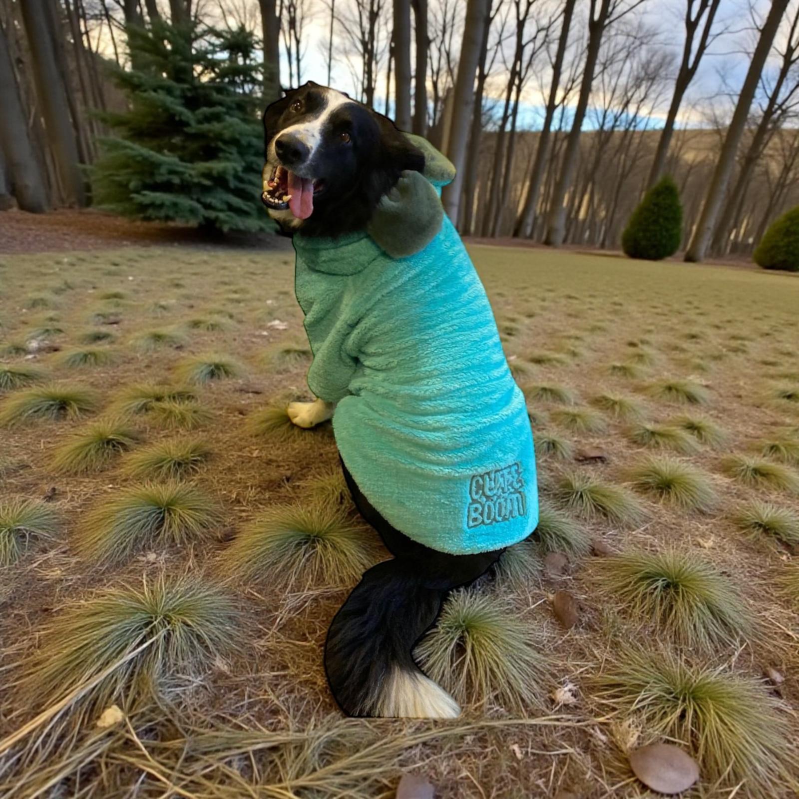 Gedyco Cute Boom Premium Peluş Büyük Irk Köpek Sweatshirtü (21-50 kg arası köpeklere uygundur)