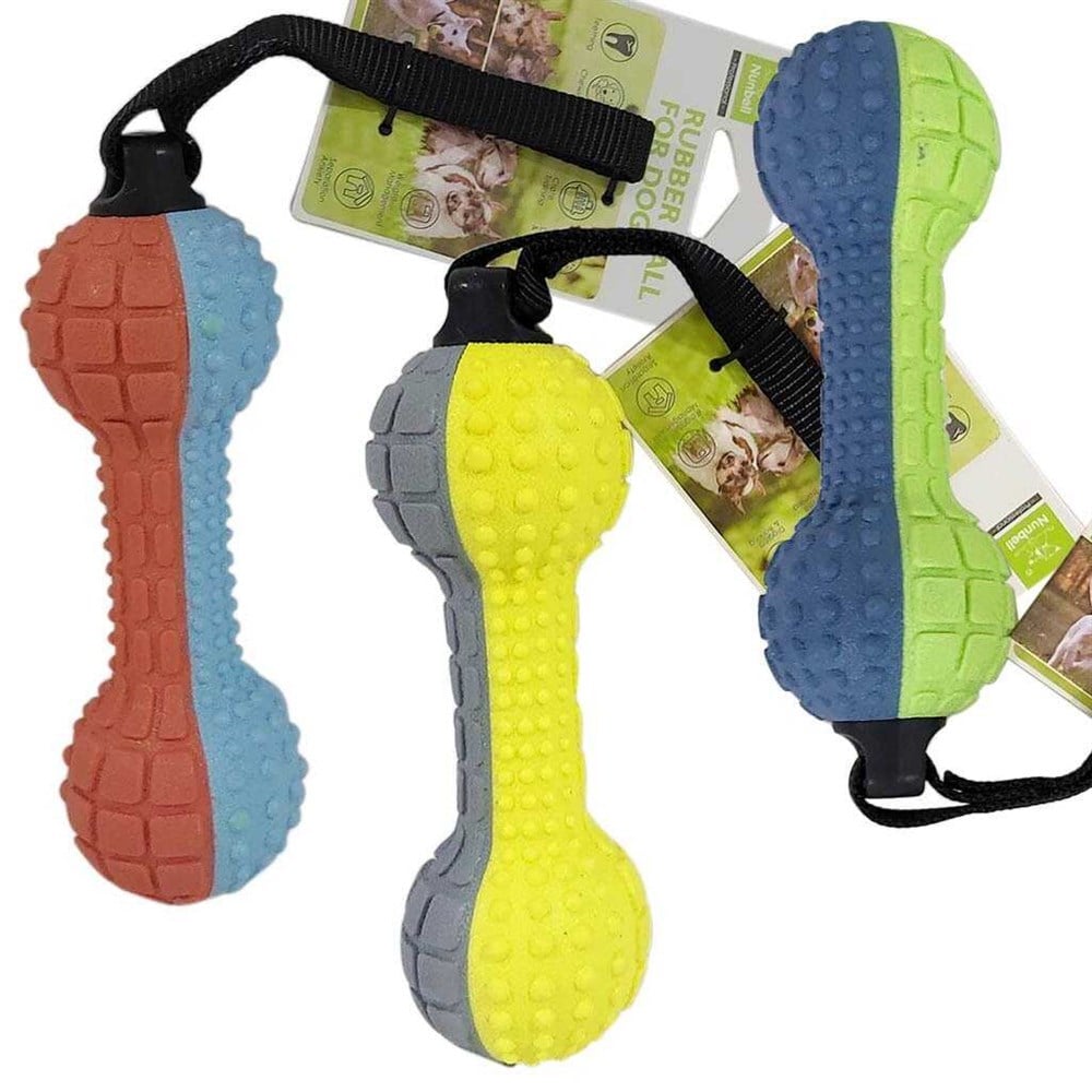 Nunbell Tutamaçlı Kauçuk Köpek Çekiştirme Oyuncağı 35 cm (1 Adet)