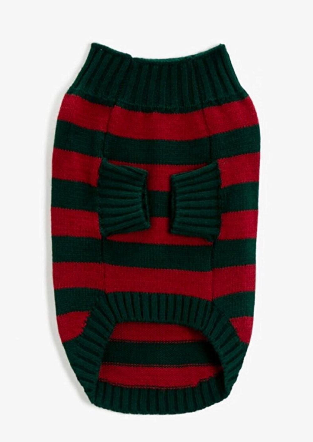 Koton Kırmızı Yeşil Küçük Köpek Kazağı