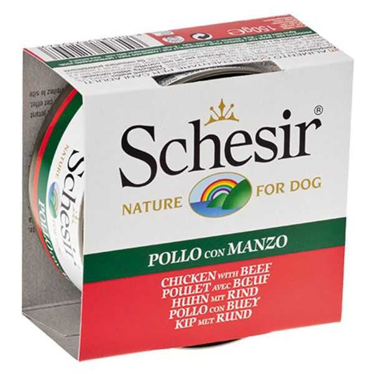 Schesir Tavuklu ve Sığır Etli 150 gr Konserve Köpek Maması