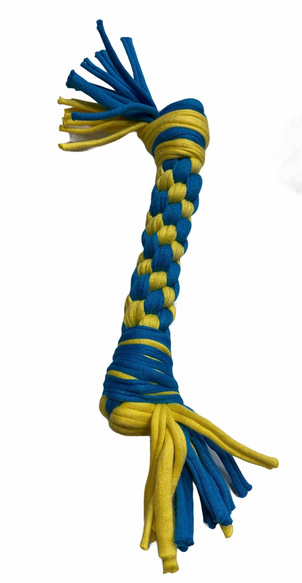Sarı Mavi Köpek Oyun ve Diş İpi 25 cm