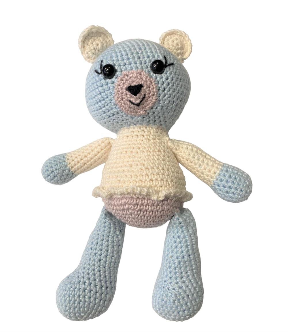 Maviş Teddy Amigurumi Köpek Oyuncağı 22 cm
