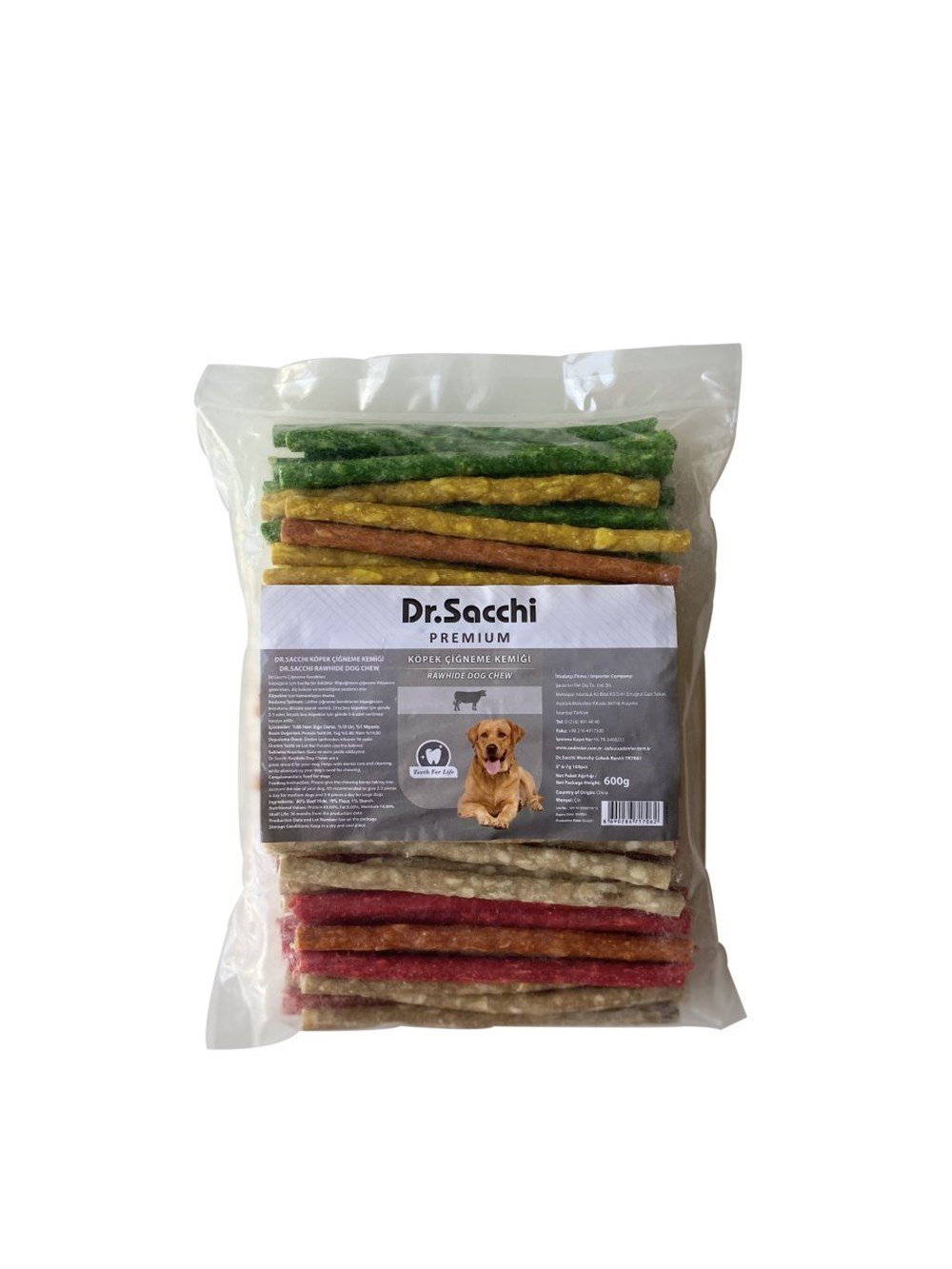 Dr.Sacchi Munchy Çubuk Renkli 100 Adet (13 cm- 6-7 gr/Adet)