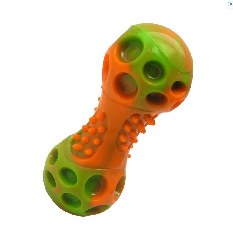 Gimdog Sesli Sert Kauçuk Dumbell Köpek Oyuncağı 14 cm