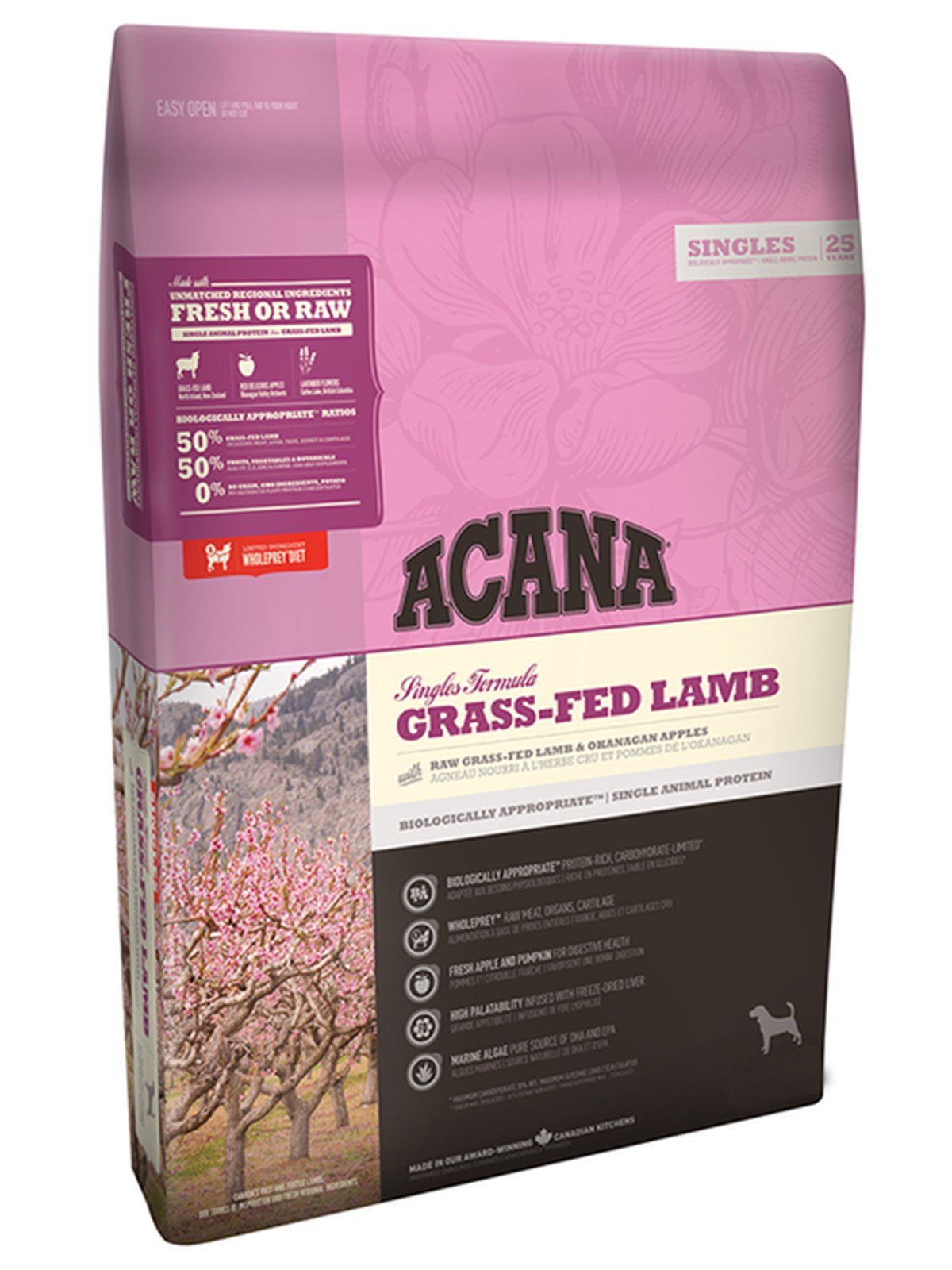 Acana Singles Grass-Fed Lamb 17 Kg Kuzu Etli Tahılsız Köpek Maması