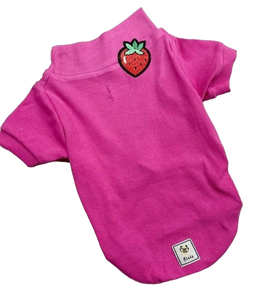 Strawberry Pink Esnek Basic Kaşkorse Köpek Sweatshirtü (2 kg-13 kg arası köpeklere uygun bedenlerde)