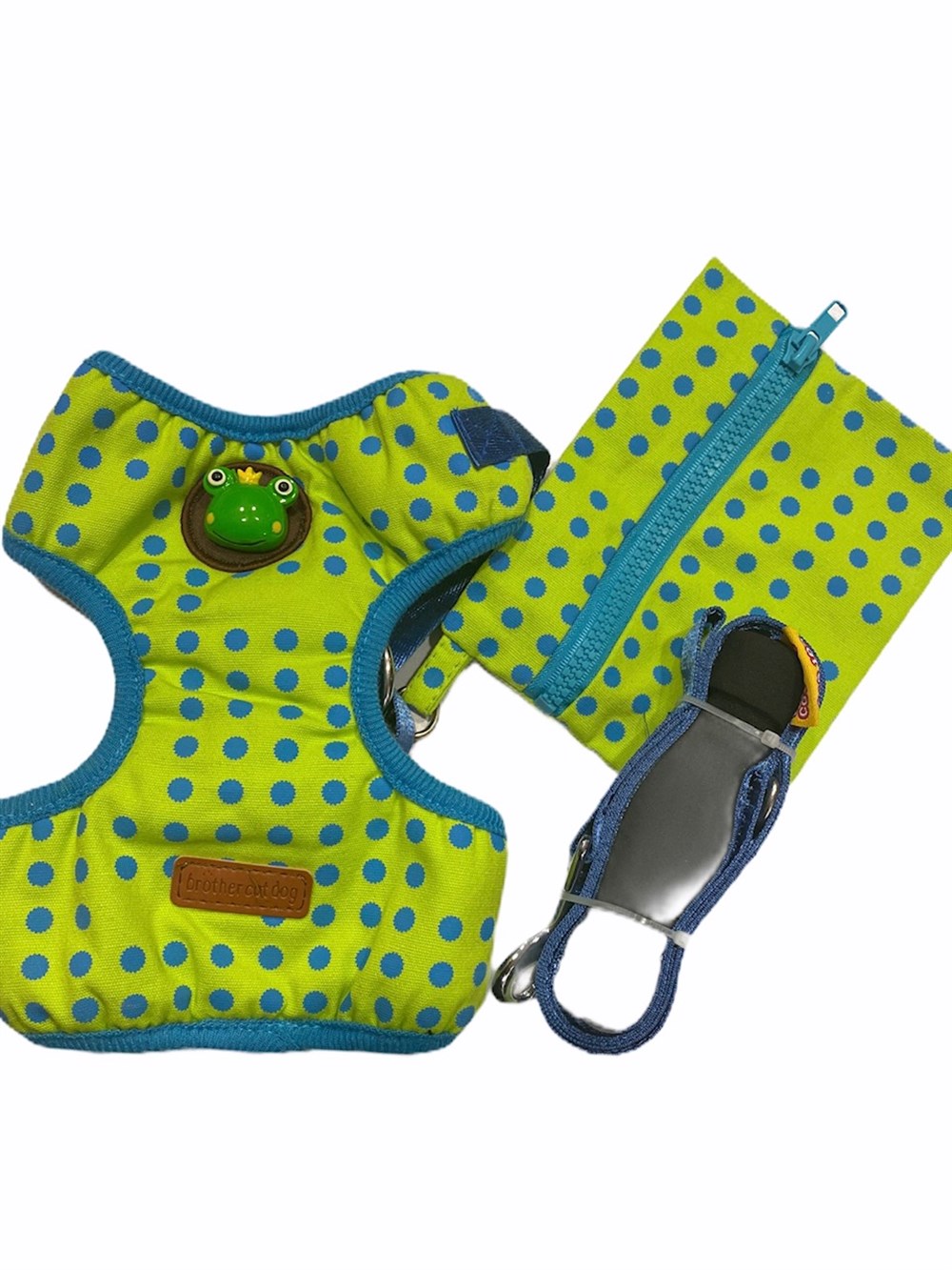 Brother Cat Dog Kurbağalı, Cüzdanlı 3'lü Tasma Seti