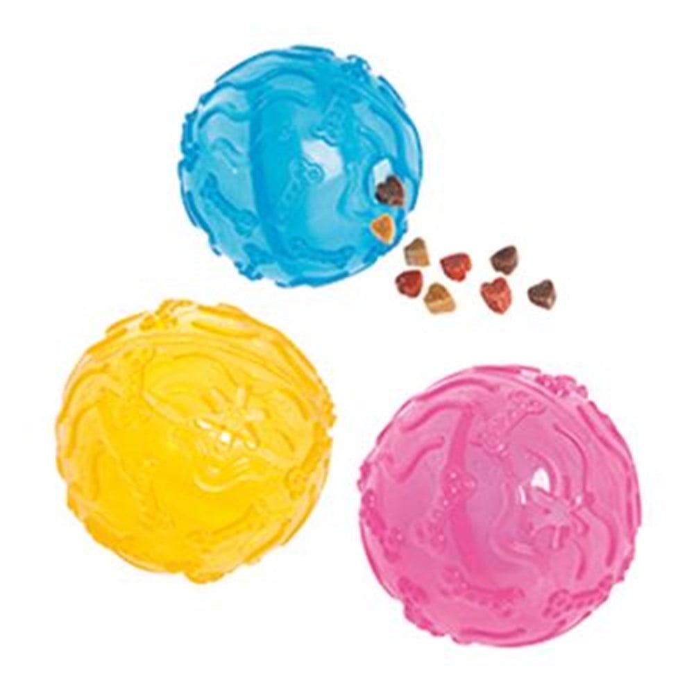 Flamingo Ödül Doldurulabilen Kauçuk Top Köpek Oyuncağı 8 cm 1 Adet