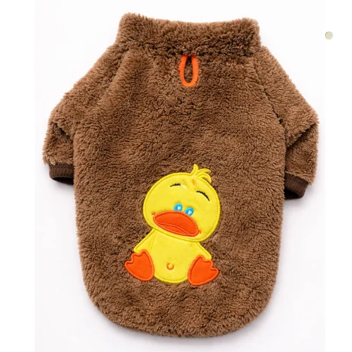 Gedyco Chici Coffee Peluş Küçük Irk Köpek Sweatshirtü