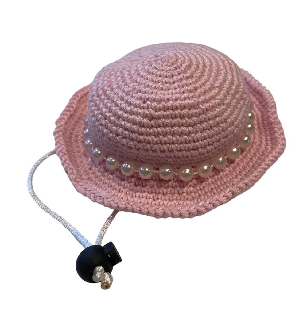 Pink Pearl Yazlık Köpek Şapkası 13 cm
