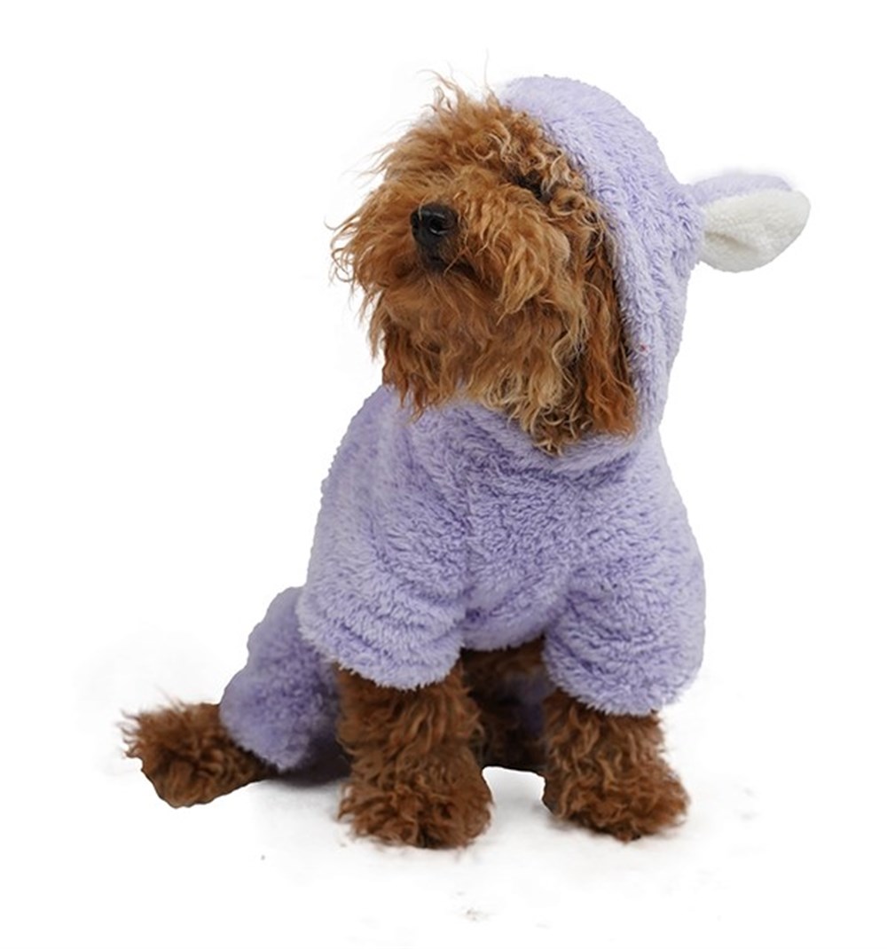 Pawstar Lilac Tapeti Peluş Küçük Irk Köpek Tulumu