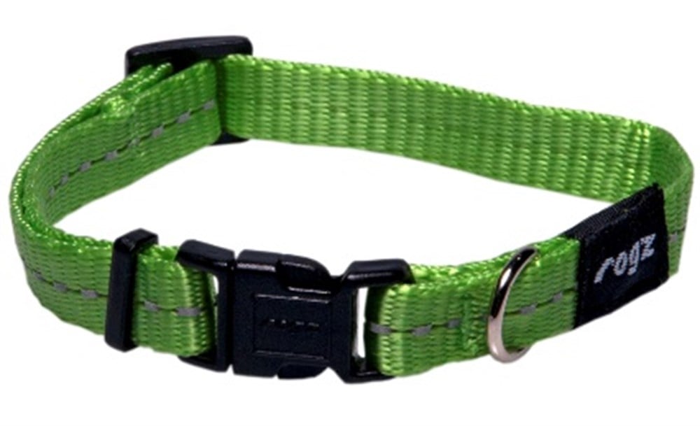 Rogz Nitelite Reflektörlü Yeşil Boyun Tasması S 20 - 31 cm
