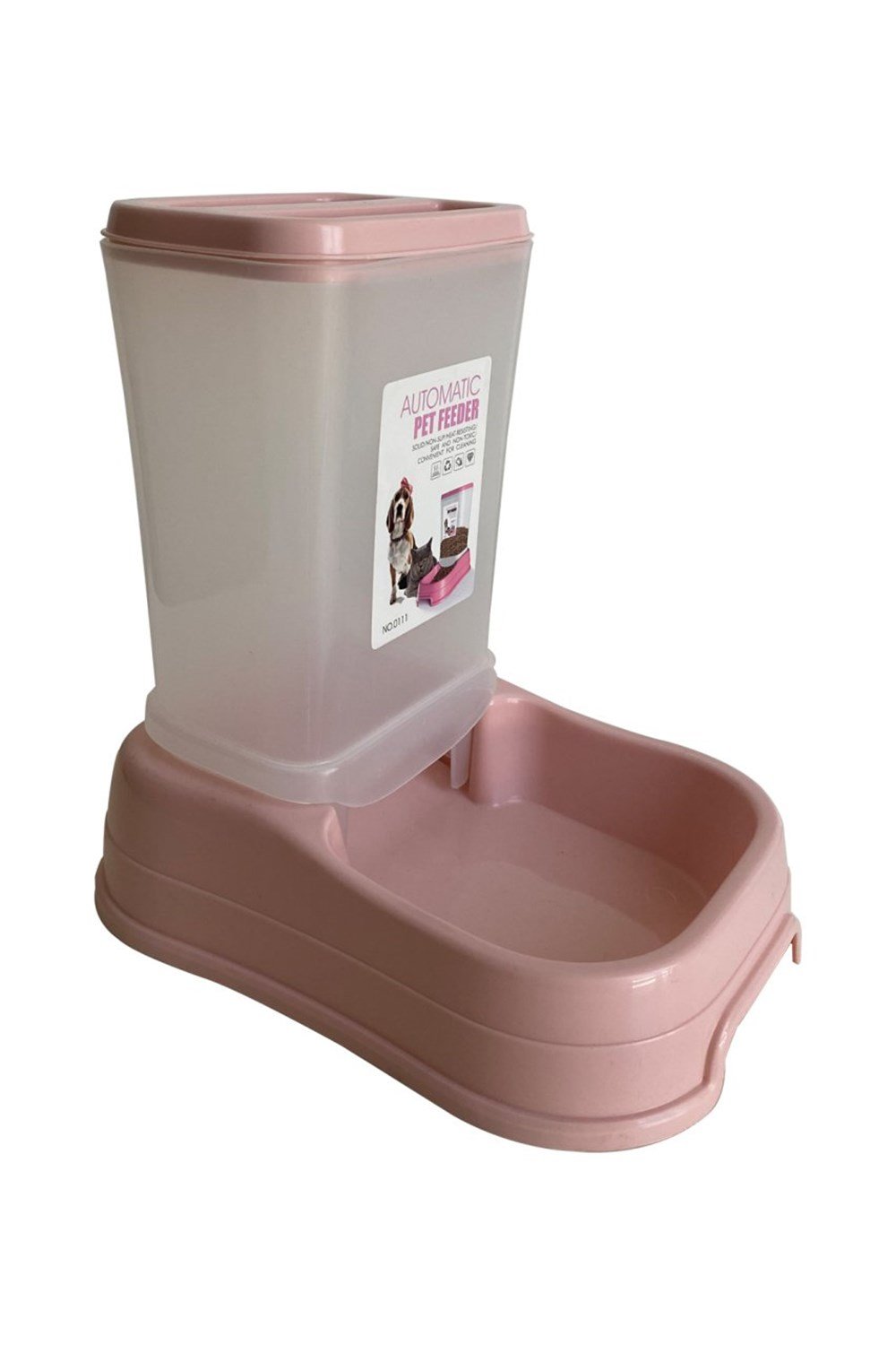 Dr.Sacchi Otomatik Pembe Mama Kabı 24x16x24cm