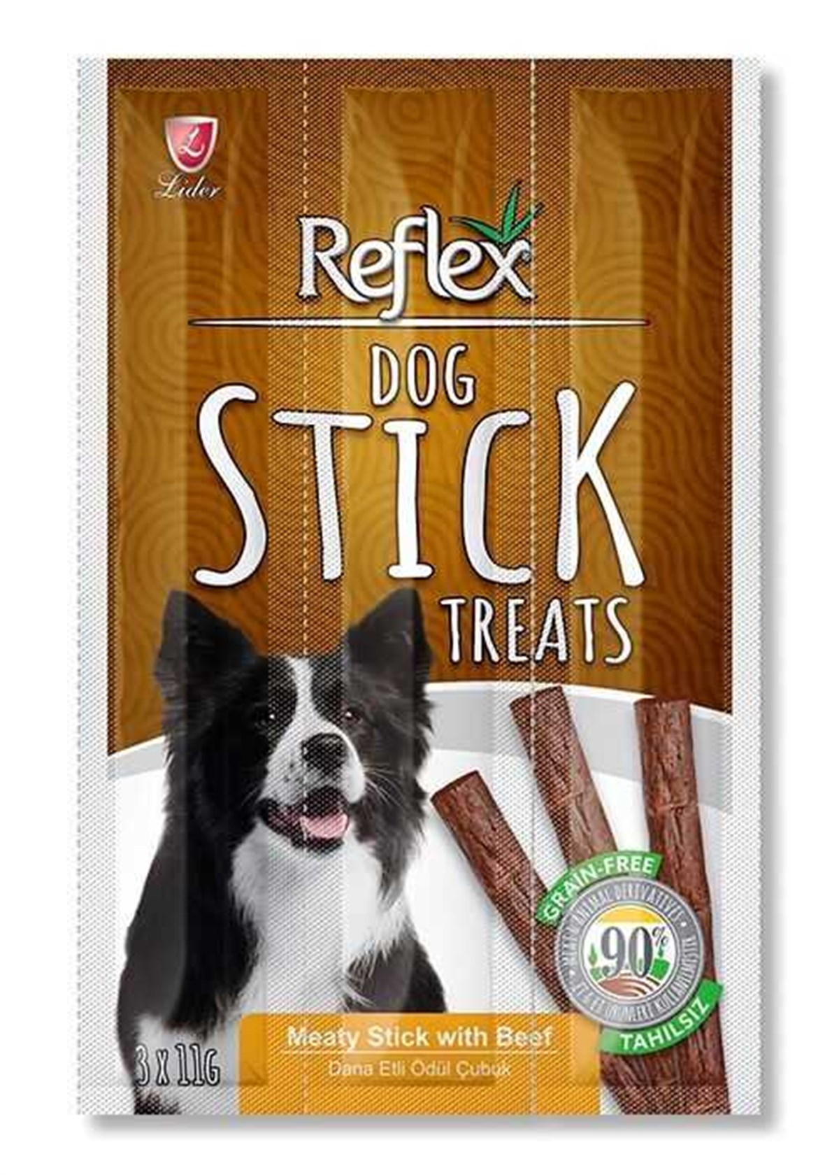 Reflex Sticks Biftekli Köpek Ödül Çubukları 3x11 gr