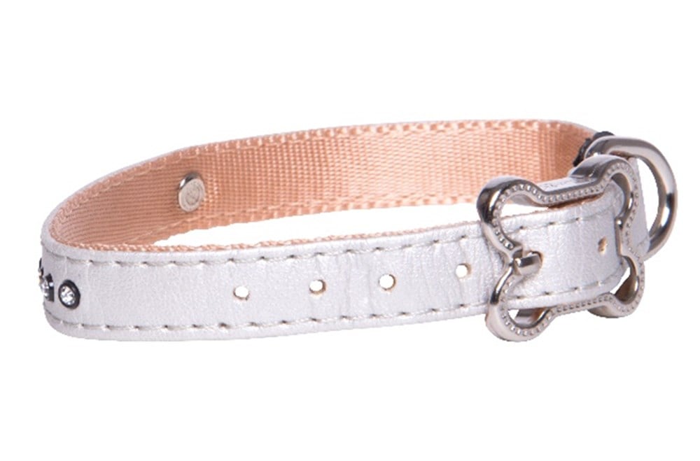 Rogz Luna Gri Deri Boyun Tasması M 28 - 36 cm