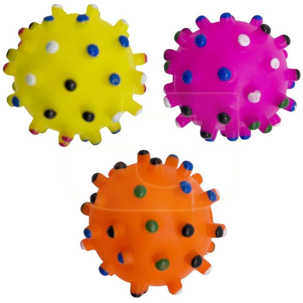 Kauçuk Kirpi Top Köpek Diş Kaşıma Oyuncağı Çap 6 cm (1 Adet)