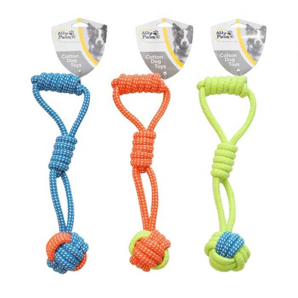 Ally Paws Tutmaçlı ve Toplu Köpek Çekiştirme Oyuncağı 30 cm (1 Adet)
