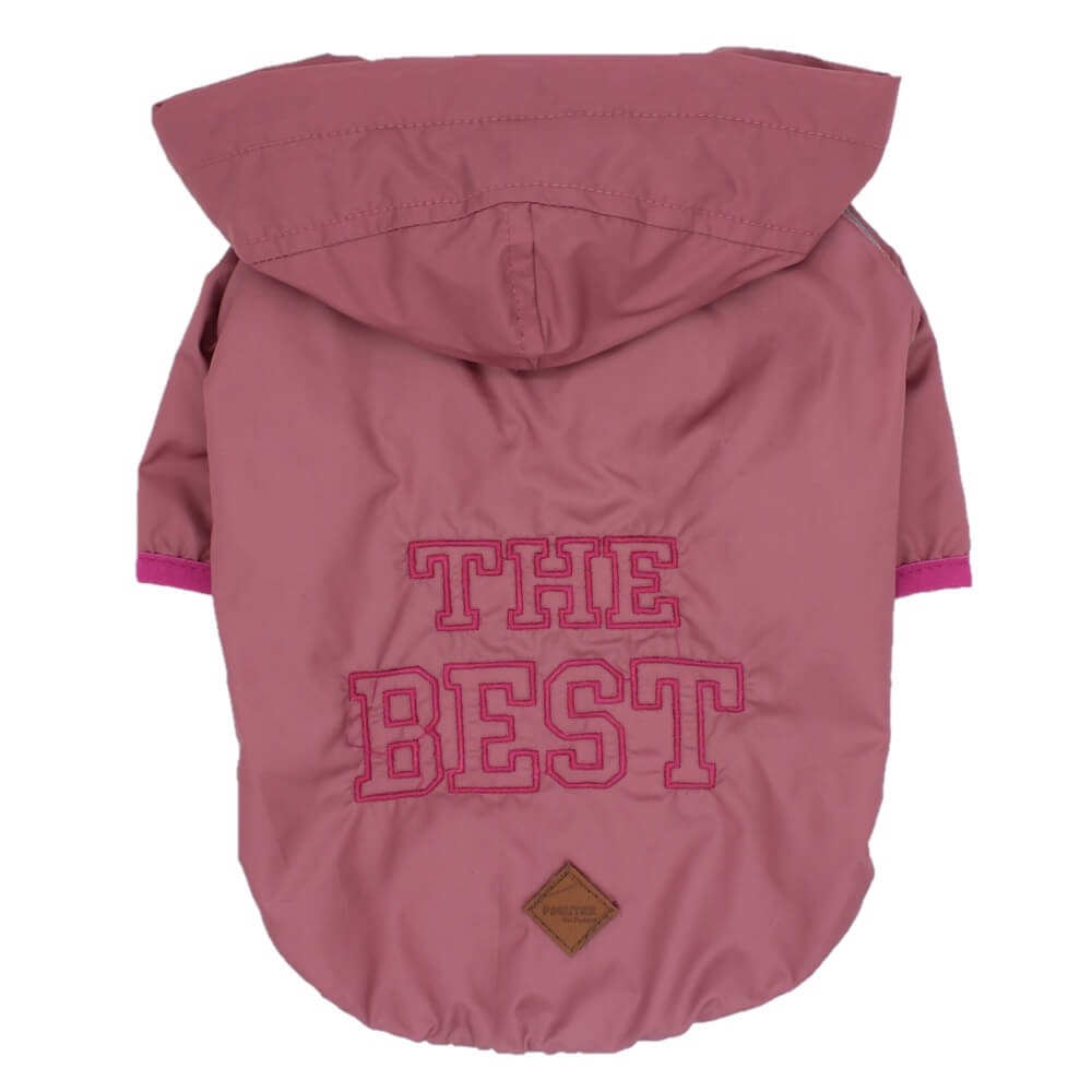 Pawstar The Best Küçük Irk Köpek Yağmurluğu Pembe