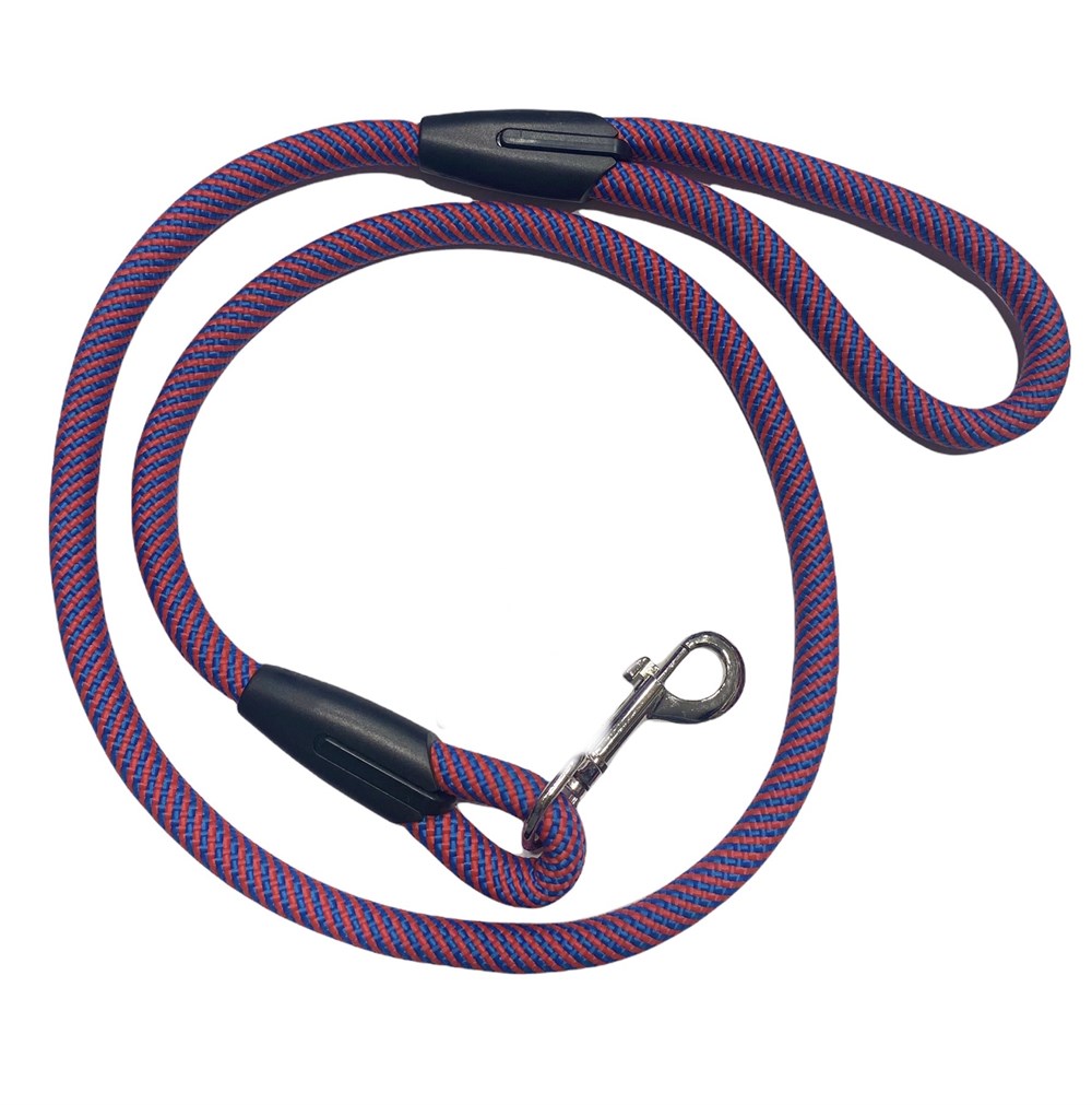 Kırmızı-Mavi Fitil Gezdirme Kayışı 1,2 cm x 120 cm
