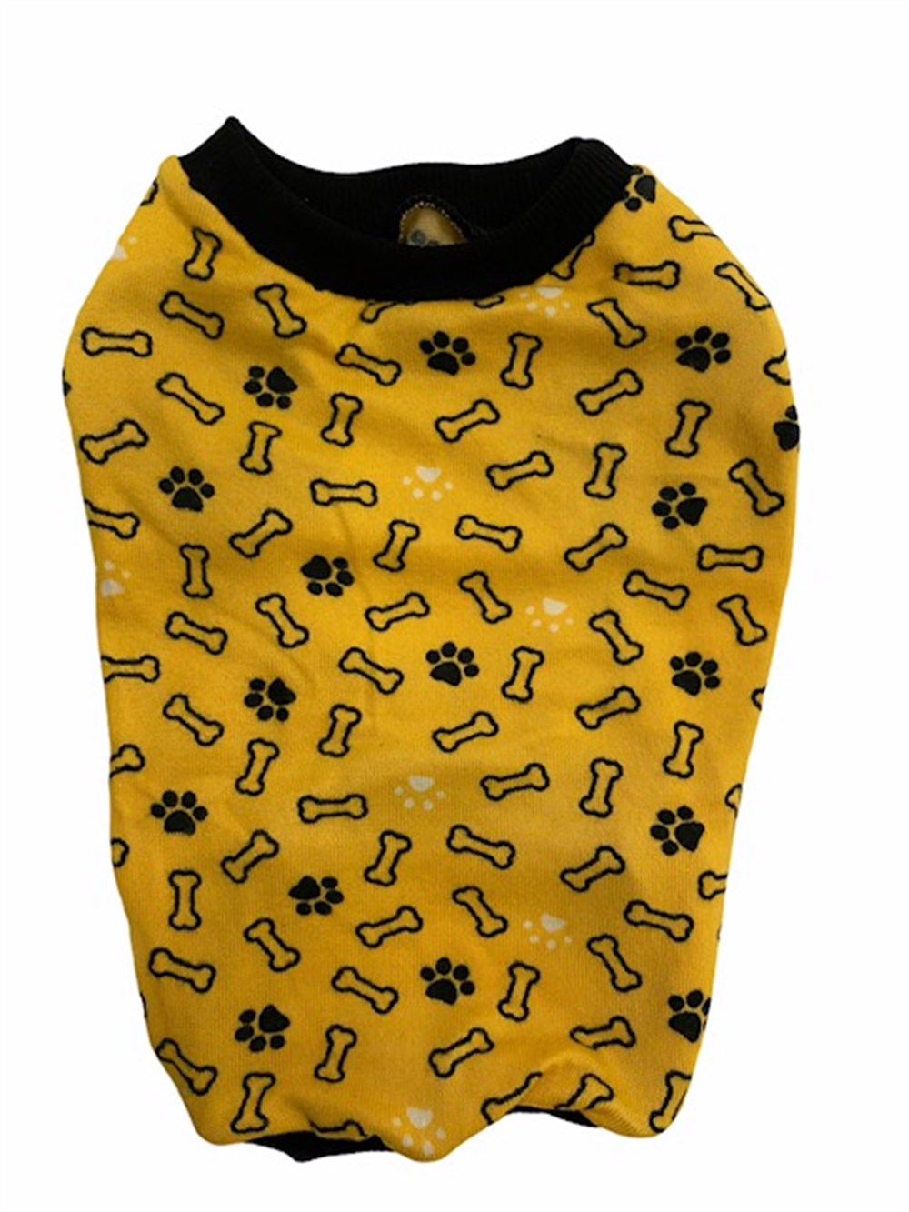 Kemik Desenli Sarı Triko Kazak