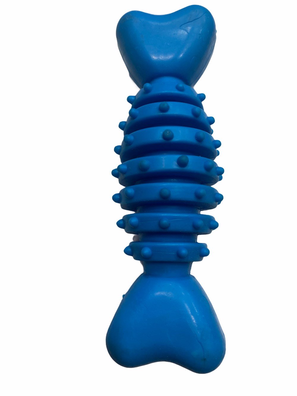 Pet Toys Mavi Kauçuk Köpek Diş Temizleyici Oyuncak 12 cm x 4 cm