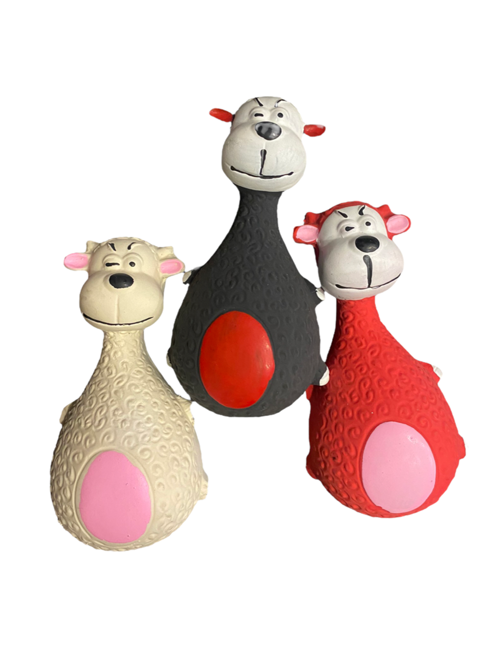 Nunbell Sesli, Yumuşak Latex Kuzu Köpek Oyuncağı 13 cm (1 Adet)