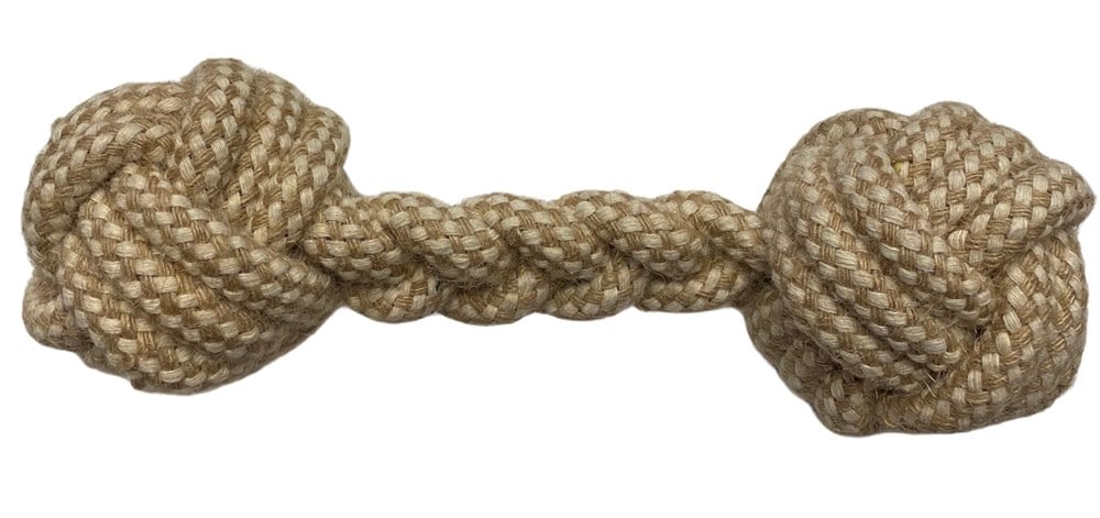 Çift Toplu Sert Köpek Oyun ve Diş Halatı 22 cm