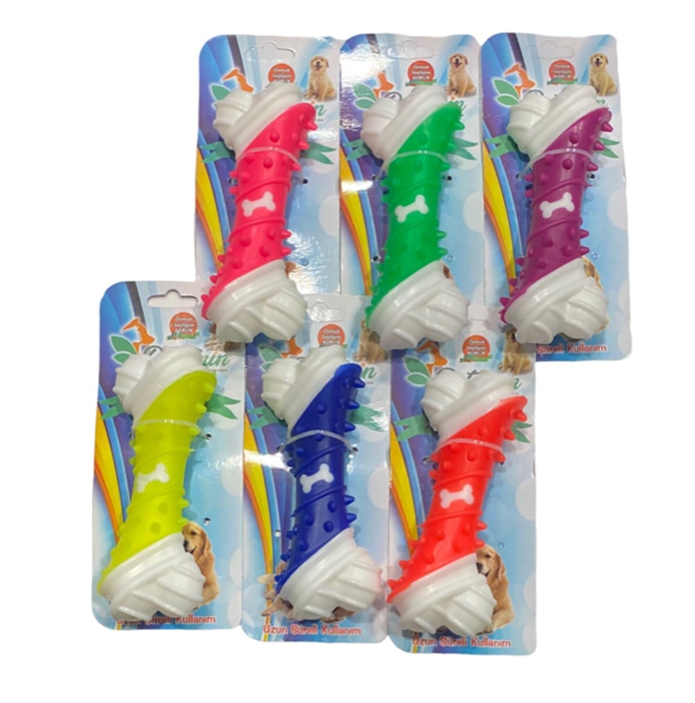 Suda Batmayan Termo-Plastik Çok Sert Kemik Köpek Oyuncağı 17 cm (1 Adet)