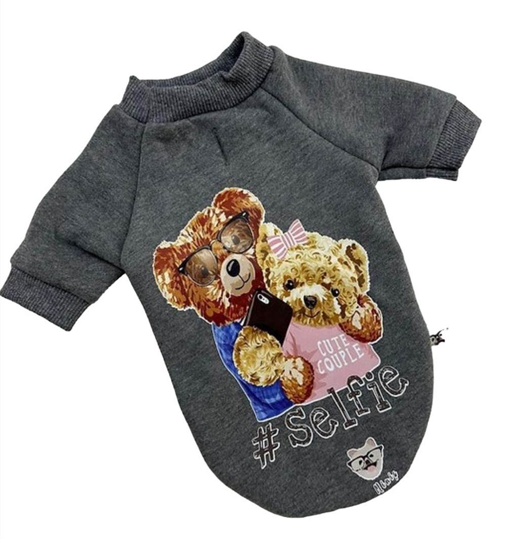 Selfie Küçük Köpek Sweatshirtü (2,5 kg-4,5 kg arası köpeklere uygun beden)