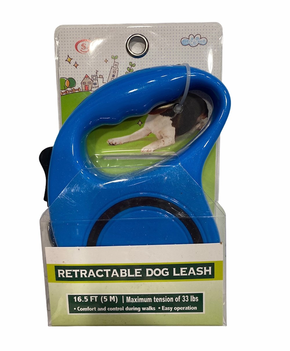 Mavi Otomatik Köpek Tasması 5 m